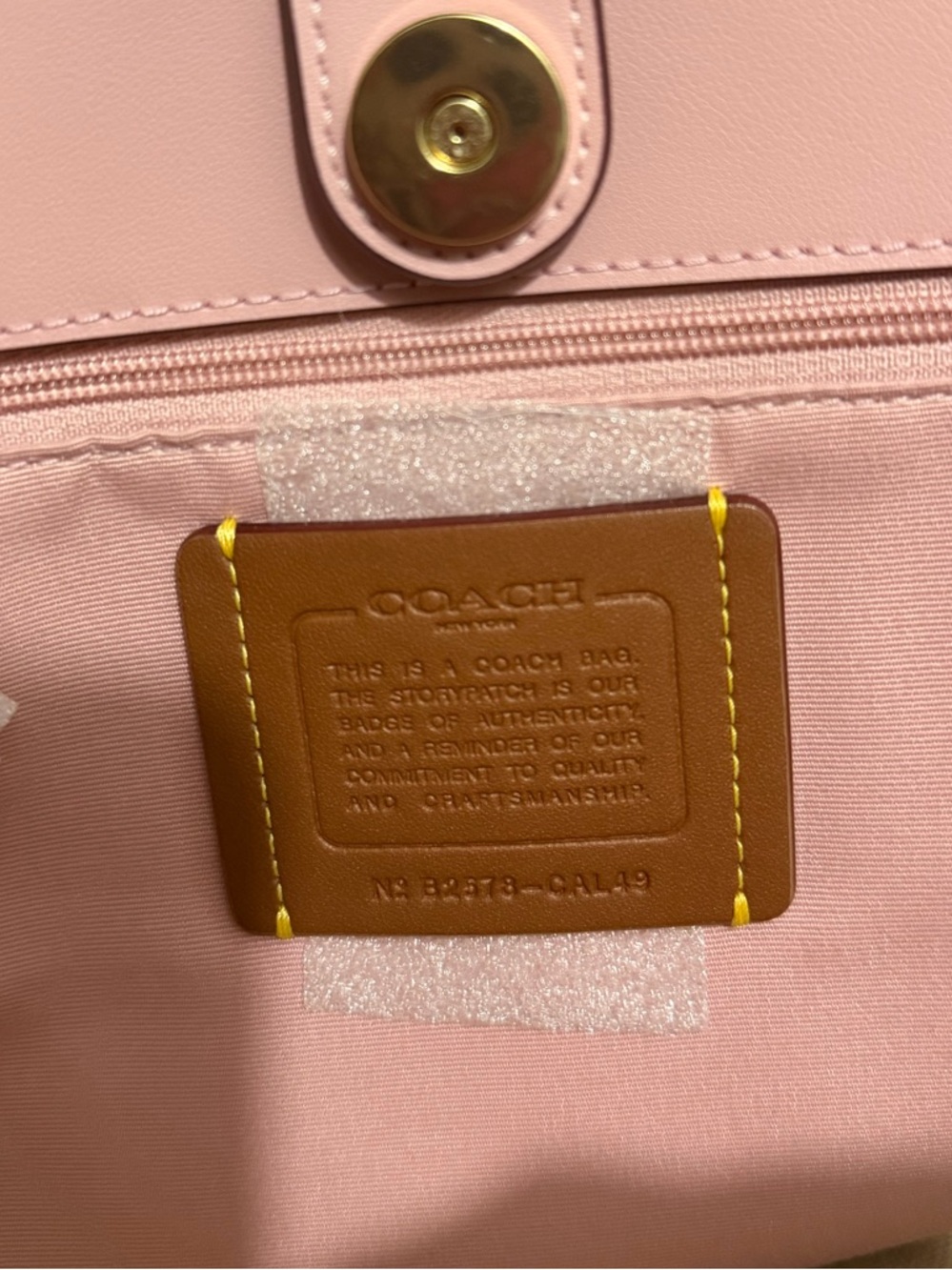 RESERVED - Coach Pink Signature Tote Bag with Coach Removable Insert - Picture 9 of 9